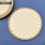 日本進口山中漆器金箔手工茶盤點心碟菊花形茶托盤水果盤