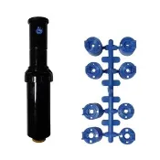 【灑水達人】六分機械式自動化隱藏噴頭長20cm可彈跳10cm調整40-360度(黑)