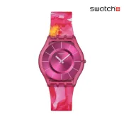 Swatch PARADISE PETALS 超薄手錶/男錶/女錶/瑞士製造 SS08P113(34mm)【官方旗艦店】