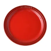 (店+)【Le Creuset】圓形淺盤23cm櫻桃紅餐盤造型盤圓盤 入厝禮