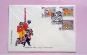 澳門 1992年舞龍舞獅郵票3全新套票首日封