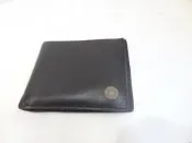 (u)CALVIN KLEIN JEANS CKJ  真皮黑色短夾