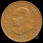【滿300出貨】 南非2分硬幣角馬1979年22.5mm動 物非洲外國錢幣真幣收藏