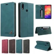 紅米 Note7 Pro 手機皮套 防摔 插卡側掀皮套 note7 支架 磨砂復古 膚感手機套 保護套 全包外殼 008