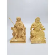 〔歡喜佛具〕🔥3吋6小神像🔥黃楊木製 雕工精細 可收藏 擺件 車上供奉 廟會模型｜神尊 佛像 神像