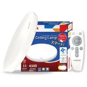 【TOSHIBA 東芝】二代 和日33W 遙控調光調色 LED吸頂燈 極簡無印風