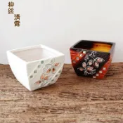 協貿國際日用品生活2館 四方花盆大號陶瓷方形復古花瓶美式鄉村餐桌擺件客廳玄關創意擺設