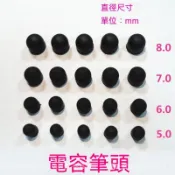 【10個裝】電容筆觸摸矽膠頭圓盤頭替換筆頭 繪畵筆導電佈筆頭筆尖 導電矽膠/導電布 靈敏不刮螢幕 適用iPad/安卓