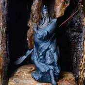 【樸緻精品】陶瓷關公神像 關聖帝君 義薄雲天 正氣凜然 法像莊嚴（GA-2417）