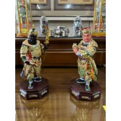 【明祥】周倉 關平 一尺 一對價 神尊  關聖帝君 台灣按金  神像 29廠