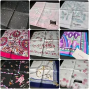0921 日本製 BURBERRY CELINE DUNHILL DIOR ANNA SUI 手帕 領巾 絲巾 方巾