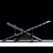 廠家批發[龍泉劍莊]刀劍 錳鋼鍛打烙花 中式一體長款唐橫刀陌刀未開刃