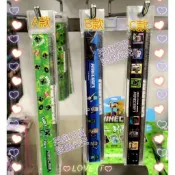 💙采庭日貨💙 J922日本製 正版 Minecraft 正版 麥塊直尺 苦力怕 史蒂夫 終界龍 文具直尺 17CM