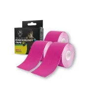 【花芊生技】勁步肌貼 JinBu Kinesiology tape 桃色 3入組(素色系列 運動貼布 肌內效貼布 肌力貼)