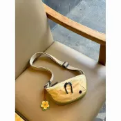 高級感斜挎包迷你小包可愛韓繫馬鞍包單肩餃子包手機包胸包