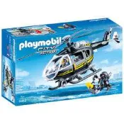 〈德國製玩具〉摩比人 特警直升機  playmobil( LEGO 最大競爭對手)