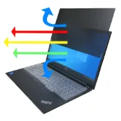 (店+)【Ezstick】Lenovo ThinkPad E15 Gen4 防窺片｜檔片式固定設計｜防藍光/防眩光｜左右或四向視角選擇｜360度/四向視角防窺