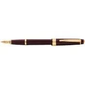 【CROSS】Bailey Light 貝禮輕盈系列 酒紅金 鋼筆 M /支 CAT0746-11MF