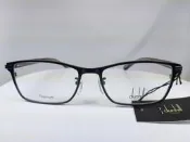 『逢甲眼鏡』dunhill 全新正品 鏡框 黑色 金屬方框  純鈦材質 俐落有型【VDH070J 0531】