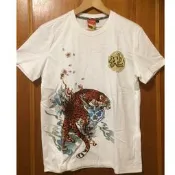 【刺繡潮牌】鬼洗 日本藍 泥棒藍 Nippon Blue 金標系列 精緻刺繡 五輪書 地之卷 隱豹現蹤 短袖圓領T恤