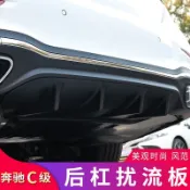適用於Benz賓士W206 C180 C200 C300改裝後唇 後下巴 擾流板導流❀88