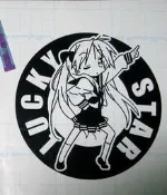 痛車貼紙  Lucky☆Star 幸運星 鏡