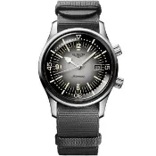 【LONGINES 浪琴】Legend Diver 深海潛將復刻版潛水錶機械錶-42mm/灰(L3.774.4.70.2)