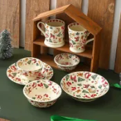 聖誕節必備🌸聖誕節餐具 聖誕陶瓷餐具套裝北歐復古風馬克杯水杯高顏值家用餐廳早餐碗盤 e95
