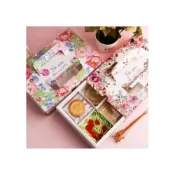 (店+)嚴選SHOP 4格&8格手提抽屜盒 雪媚娘盒 開窗月餅盒 新年雪花奶酥 蛋黄酥盒 牛軋糖盒 新年禮盒包裝盒 C115