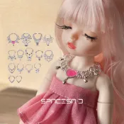 多款銀色項鍊 ꔛ 迷你 袖珍 項鍊 首飾 16cm 30cm 60cm 芭比 娃娃 BJD SD