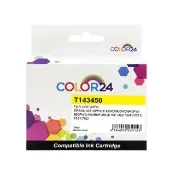 【COLOR24】for EPSON T143450/C13T143450 黃色高容量相容墨水匣(適用 82WD/900WD/940FW/960FWD/WF-3541)