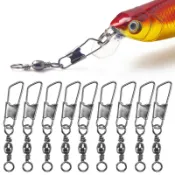 釣魚配件 5pc 8字環連接器 日式加強 快速轉環別針 AB型連接器 路亞工具小配件