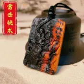 免運🛒 雷擊木吊墜 九天應元雷聲普化天尊掛件 棗木雷祖木牌 手把件吊飾 雷擊木雕刻飾品 宗教護身掛飾 復古木質吊飾