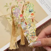 🎉可開發票🎉古風書籤高檔精緻高級感金屬書籤可定製國小生獎勵禮品古典中國風故宮文創紀念品高顏值創意新年禮物精美文具