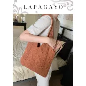 【lapagayo】復古文青手工編織百搭托特包/購物袋