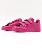 全新日本公司貨 ADIDAS STAN SMITH CF 亮皮 漆皮 魔鬼氈 桃紅 粉紅 限量獨發 全賣場最低