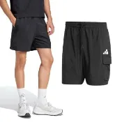 【adidas 愛迪達】M Cargo Chelsea 男款 黑色 側袋 工裝 運動 休閒 短褲 JF3530