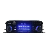 【SongSH】擴大器功放機110V/12V藍牙遙控擴大機usb插卡4.0聲道HiFi車載喇叭(擴大機/功放機)