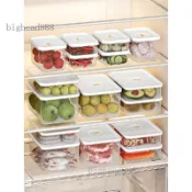 🎉可開發票#冰箱收納盒食品級保鮮盒冷凍專用整理盒廚房蔬菜水果儲物盒帶蓋