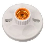 【染橙精品】e27螺口燈座陶瓷燈頭吸頂式工程專用led燈泡螺紋防水燈口膠木燈坐