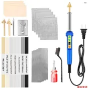 全新塑料焊接套件,100W LED 數字可調溫度塑料維修套件,用於汽車保險槓儀表板皮划艇油箱維修,美國插頭