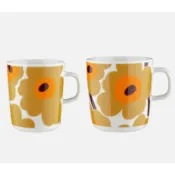 【現貨/ 正品】芬蘭Marimekko 焦糖奶油橘罌粟花馬克杯 2025秋季新款  400ml/ 250ml