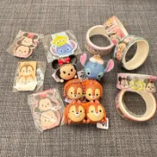 2024藏壽司 迪士尼Tsum Tsum系列扭蛋 米奇 米妮 奇奇與蒂蒂 史迪奇 三眼怪 立體吊飾 磁鐵書籤 紙膠帶