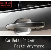 PEUGEOT 標致汽車標誌金屬貼紙3D創意裝飾汽車窗門內飾徽章適用於2008 3008 206 208 207 307
