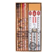 (店+)【LIBERTY】利百代 台灣小吃三角2B鉛筆牛皮紙盒-精裝版 CB-160 (6入/盒)  小籠包｜豬血糕｜魯肉飯｜肉圓｜珍珠奶茶｜臭豆腐