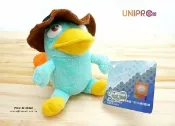 UNIPRO優鋪 UNIPRO 迪士尼正版 飛哥與小佛 鴨嘴獸 泰瑞鴨 特務P 絨毛娃娃 玩偶 吊飾 手機防塵塞 2款