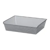 【IKEA 宜家家居】KOMPLEMENT 網眼式網籃, 深灰色, 75x58 公分