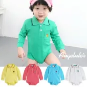 (店+)【Baby 童衣】兒童刺繡小動物包屁衣 寶寶Polo領包屁衣 35241