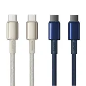 (店+)【ibits】倍思 鎢金系列 快充數據線 Type-C to Type-C 100W 適用蘋果15 充電線 傳輸線(2M)