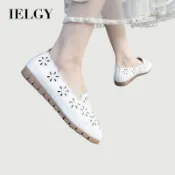 IELGY 女式 2026 套穿式鏤空穆勒鞋透氣輕便淺